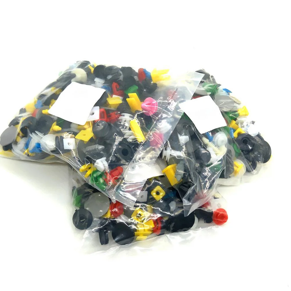 

50Pcs Mixed Universal Auto Fastener Car Bumper Clip 100/200pcs Mixed Vehicle Retainer Rivet Door Panel Fender Liner Car Stylin