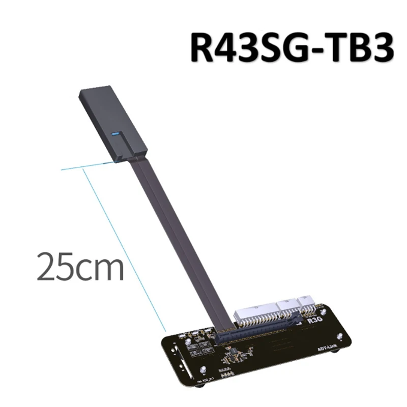 R43SG-TB3 PCIe X16 к TB3 Удлинительный кабель PCI-Express кабели EGPU адаптер Подставка Кронштейн
