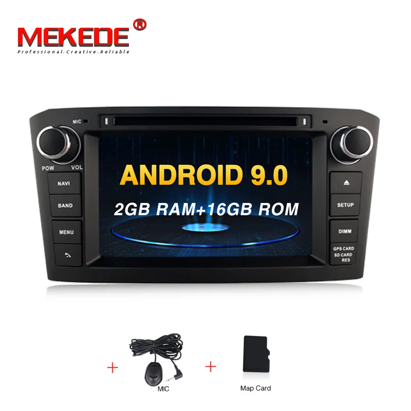 CAR DVD MEKEDE PX5 4G ram Android 9,0 Автомобильный DVD стерео Авто радио мультимедиа головное устройство для Toyota Avensis/T25 2003-2008 wifi RDS gps - Цвет: CAR DVD