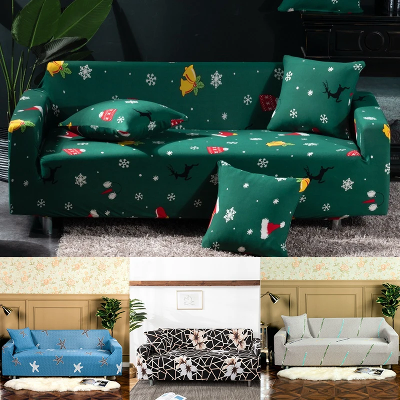 

Sofa Cover With Pillowcase Stretch Multi-Color Theme Elastic Sofa Covers Living Room Funda Sofa Furniture Cover 1/2/3/4 Seater
