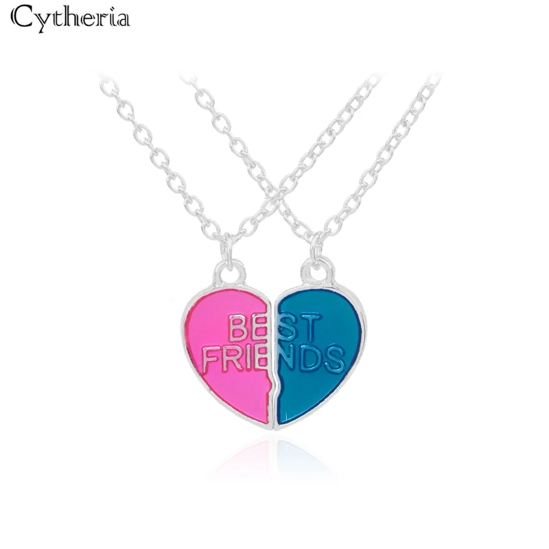 Ожерелья Best Friends BFF для 2 конфетных цветов колье Bestfriend милый подарок друзей