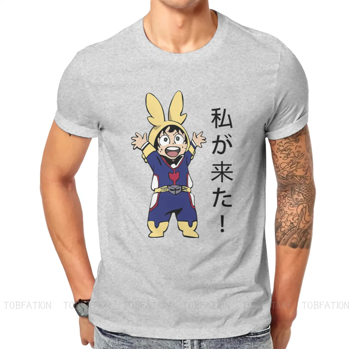 

Уникальная футболка Little Midoriya с надписью «Моя геройская Академия», японское горячее аниме с кровью, удобная футболка в стиле хип-хоп, подарок...