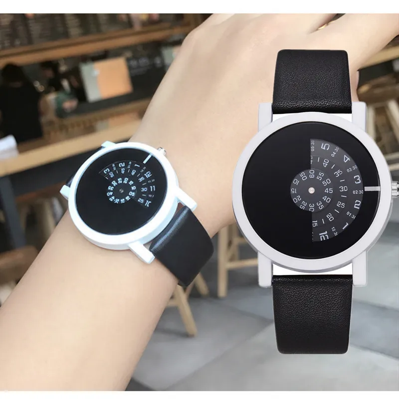 Часы наручные мужские кварцевые в минималистичном стиле креативные крутые с