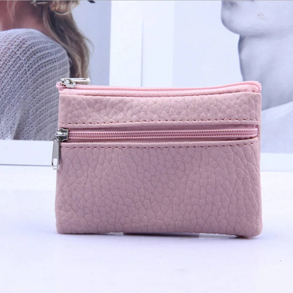 Женский и мужской кожаный кошелек многофункциональная маленькая сумочка на