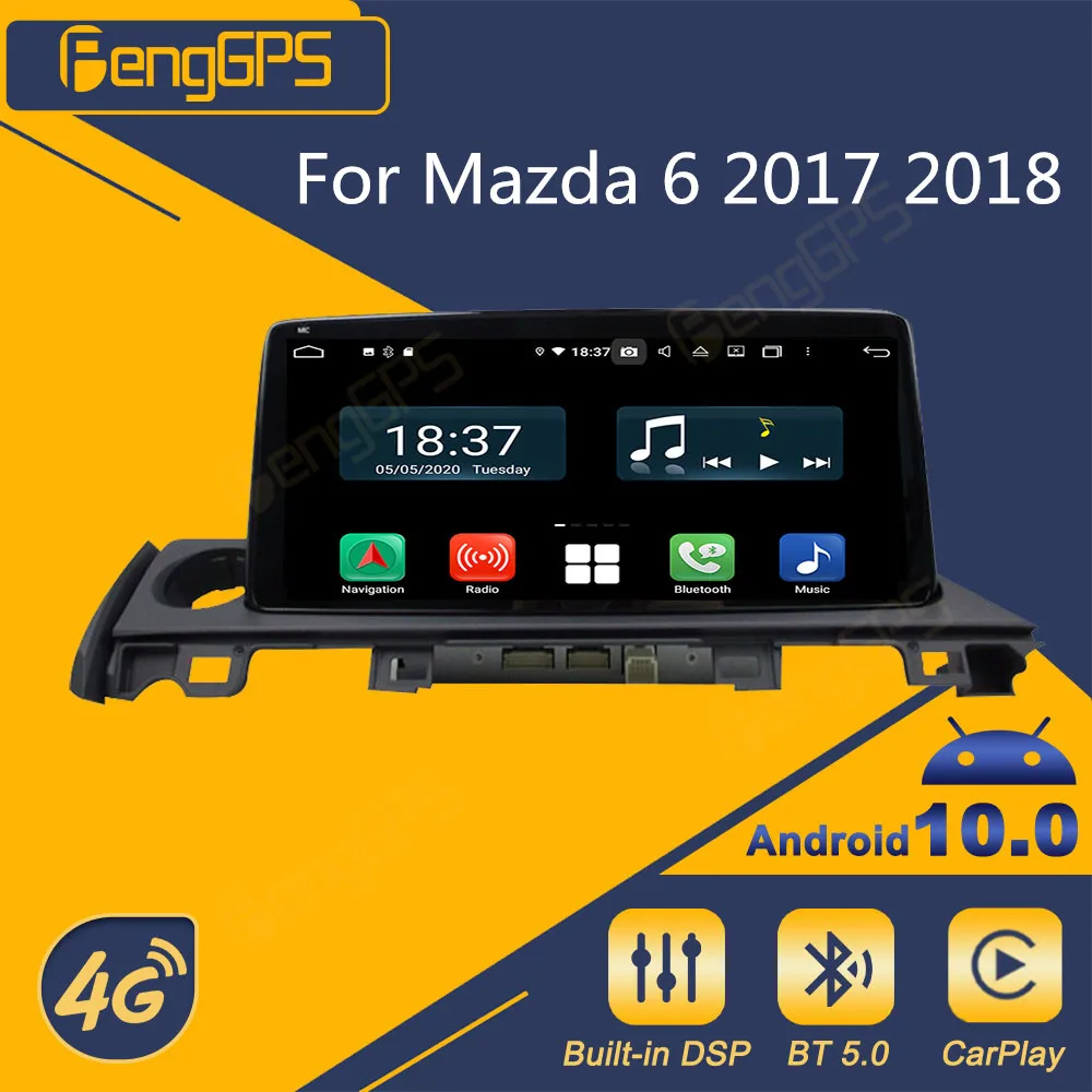

Автомагнитола 2 Din для Mazda 6 2017 2018, мультимедийный DVD-плеер с GPS-навигацией