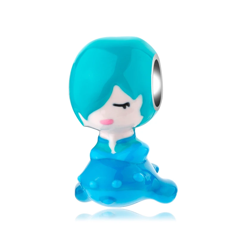 

Символ игры «Король славы» Zhuang Zhou 925 пробы серебряные шармы ручной работы эмалевые бусины для изготовления браслетов трендовые ювелирные и...