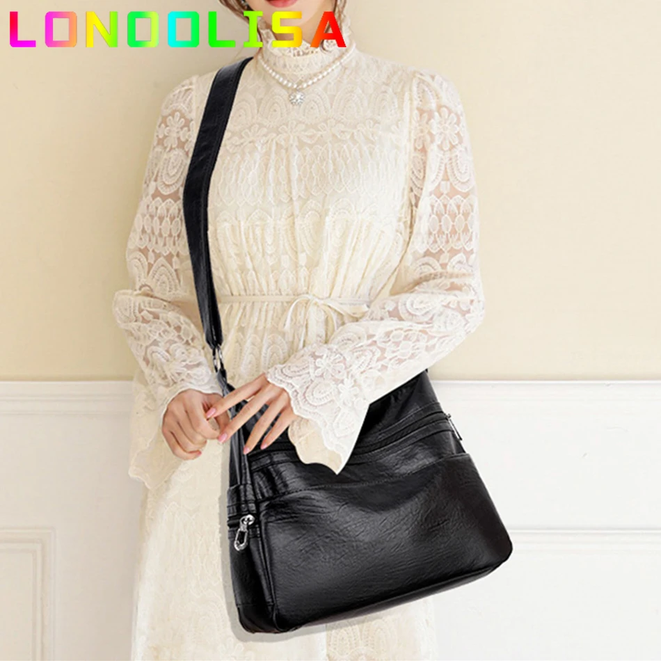 Трехслойная сумка на молнии через плечо высококачественные сумки роскошные