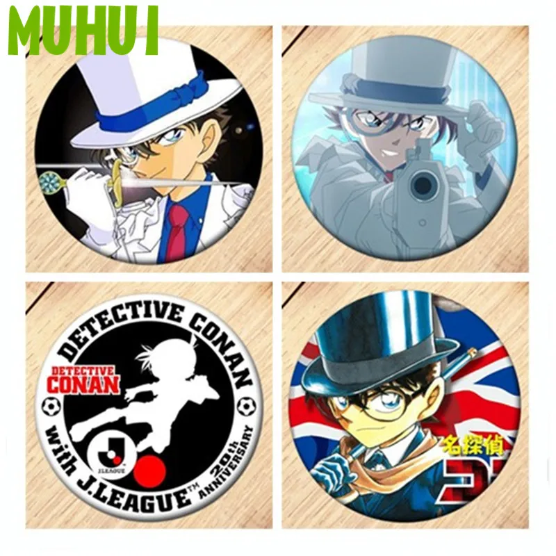 

Free Shipping Anime Detective Conan Case Closed Brooch Pin Badge Accessories For Clothes Backpack Decoration B227