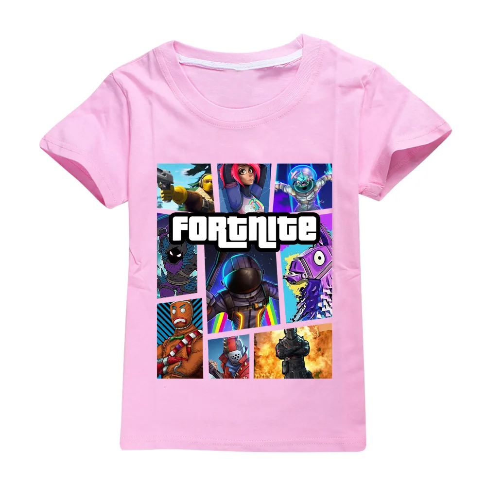 Fortnite футболка 3D с рисунком для девочек Новое поступление уличная детская одежда