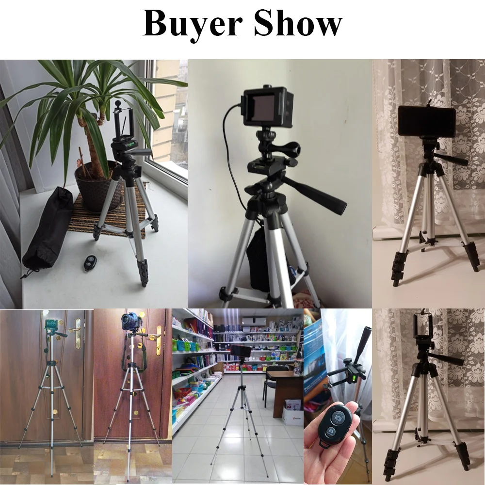 35-106cm Universal Phone Tripod Clip Set For Stand Holder Adjustable Cell for iPhone X XS Camera Bluetooth Remote | Электроника