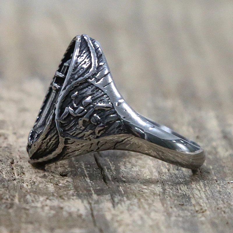 Уникальное скандинавский Викинг Маяк кольцо из нержавеющей стали мужские