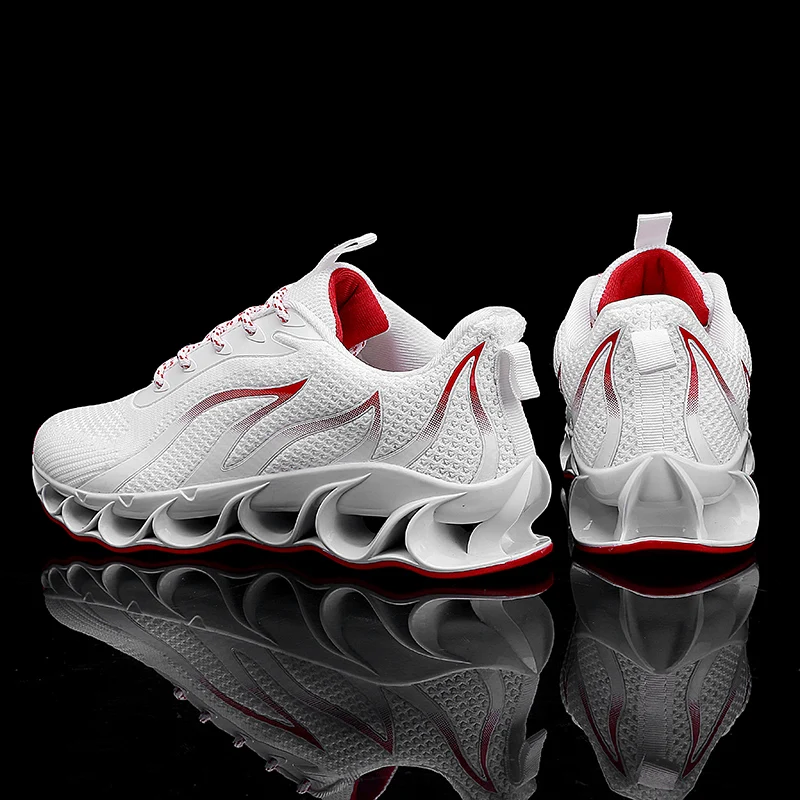 Дышащие мужские кроссовки для бега Стильная Спортивная обувь с подошвой крутые
