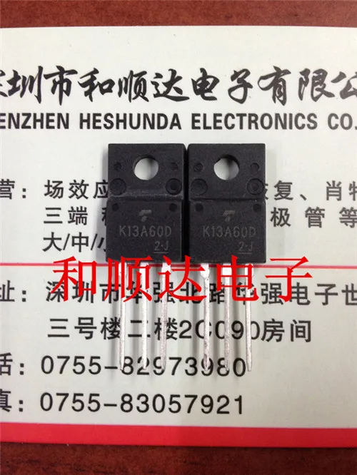 10 шт./лот TK13A60D K13A60D TO-220F 600V 13A