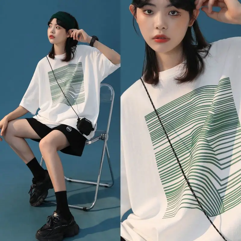 

t shirts Women Summer new Korean short-sleeve t-shirt fashion loose female Casual Oversized Tops streetwear girl clothing