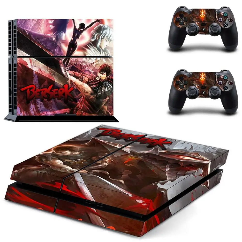 Виниловая наклейка BERSERK для консоли PlayStation 4 и контроллеров PS4 | Электроника