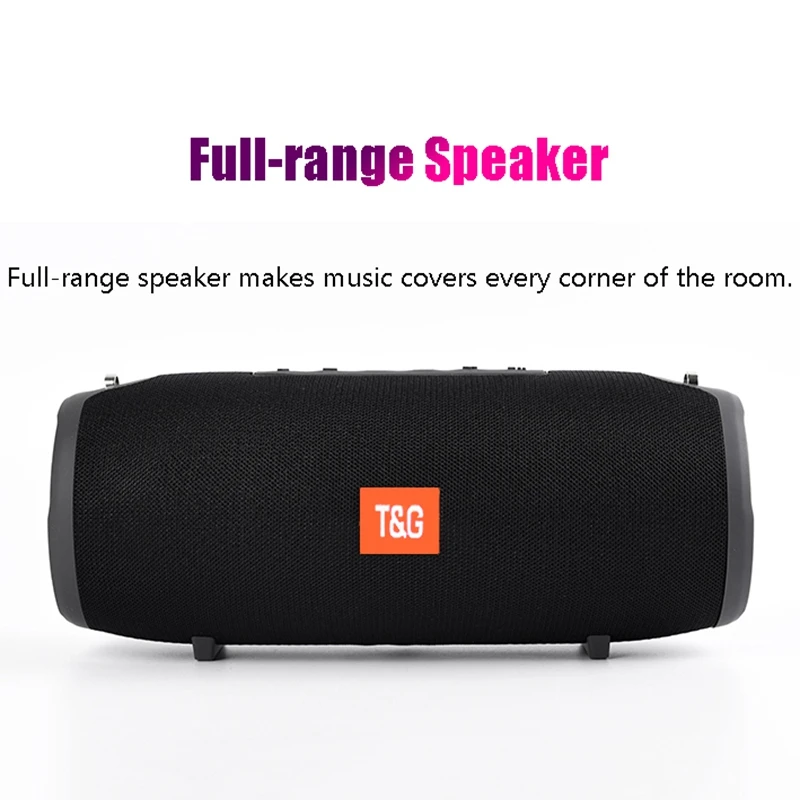 Беспроводной Bluetooth-динамик 40 Вт портативный стерео-сабвуфер с басами FM-радио