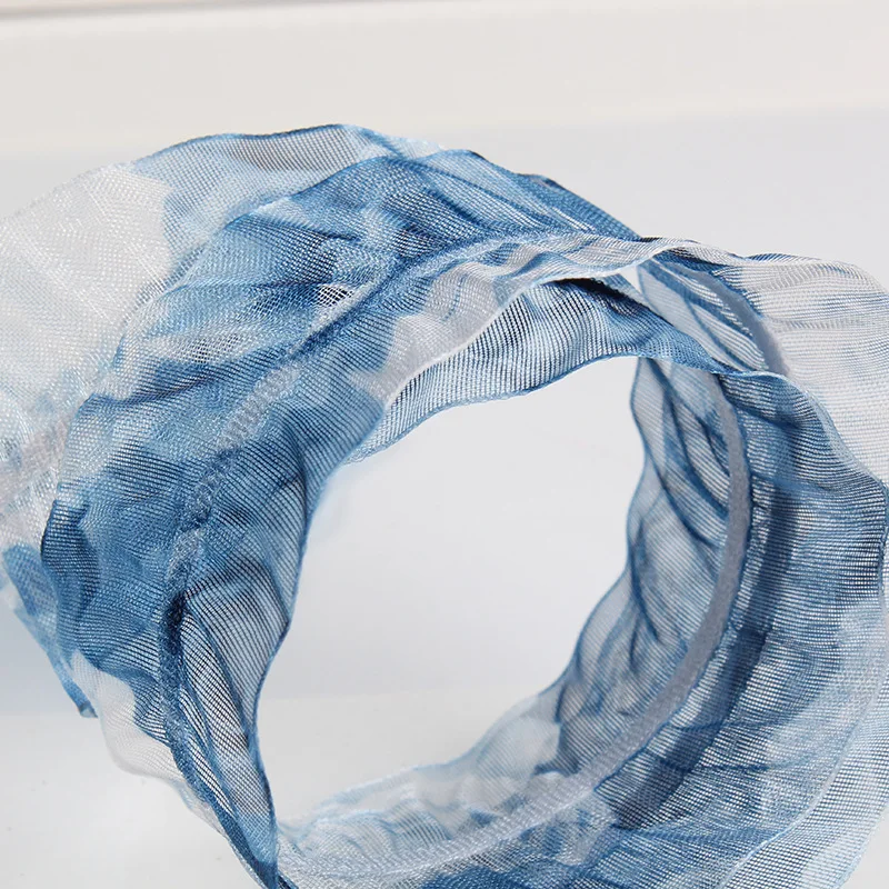 38 мм 50 ярдов широкий градиент органза Полиэфирная Лента Сделай Сам отделка