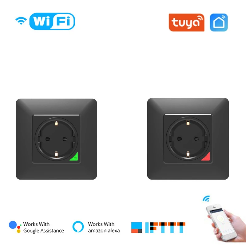 

Смарт-розетка настенная с поддержкой Wi-Fi и таймером