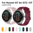 22 мм спортивный ремешок для часов Huawei GT 2e  GT  GT2 46 мм Смарт-часы браслет силиконовый ремешок для Полар-флиса с классными клепками в виде М Браслет