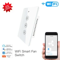 wifirf433 smart ceiling fan switch tuyasmart life app 23 way wireless remote control work with alexa google home assistant