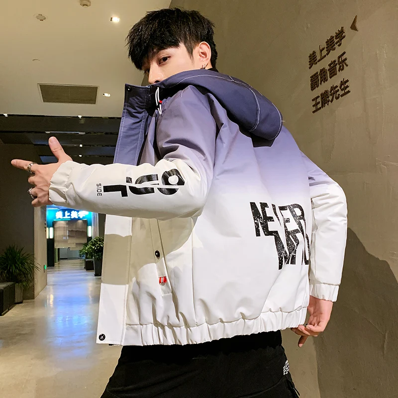 

Fashion jacket men Jacket for men autumn/Winter 2020 new Korean fashion casual jacket in red and blue 3XL Japanese Fashion