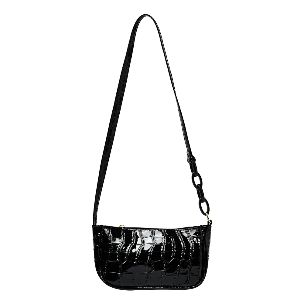 

Fashion Alligator Pattern Shoulder Underarm Bags PU Leather Chain Women Handbags Popular Simple Female Daily Bag