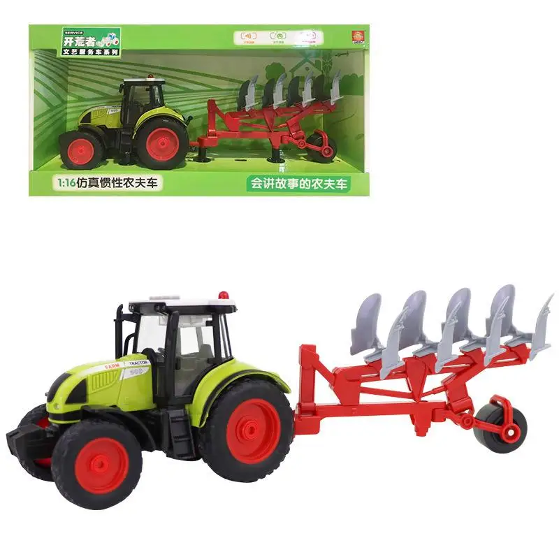 Инерционная модель автомобиля игрушки фермер трактор сборщик светильник Кая