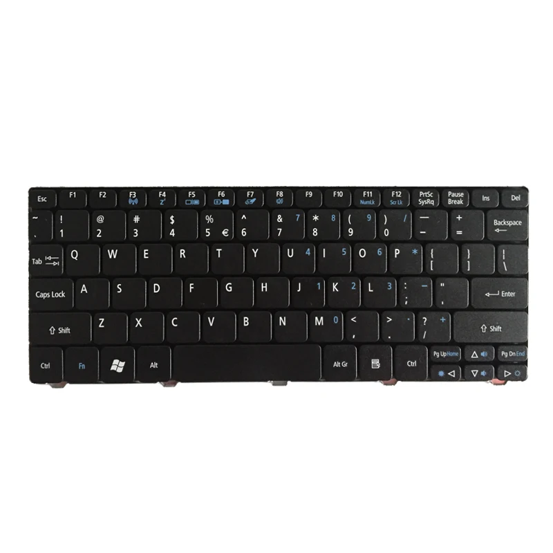 Клавиатура для ноутбуков Acer Aspire One черная клавиатура D255 D257 AOD257 D260 D270 521 532H 533 AO521 AO533