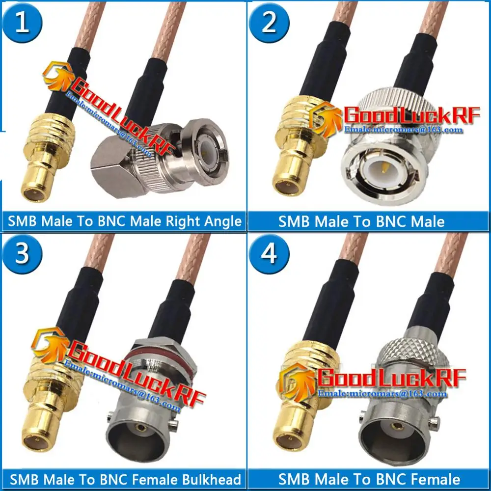 Кабель-удлинитель SMB штекер-гнездо Q9 BNC водонепроницаемая гайка для монтажа на