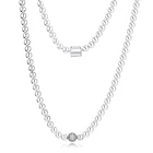 Женское Ожерелье-чокер CKK из стерлингового серебра 925 пробы с бусинами