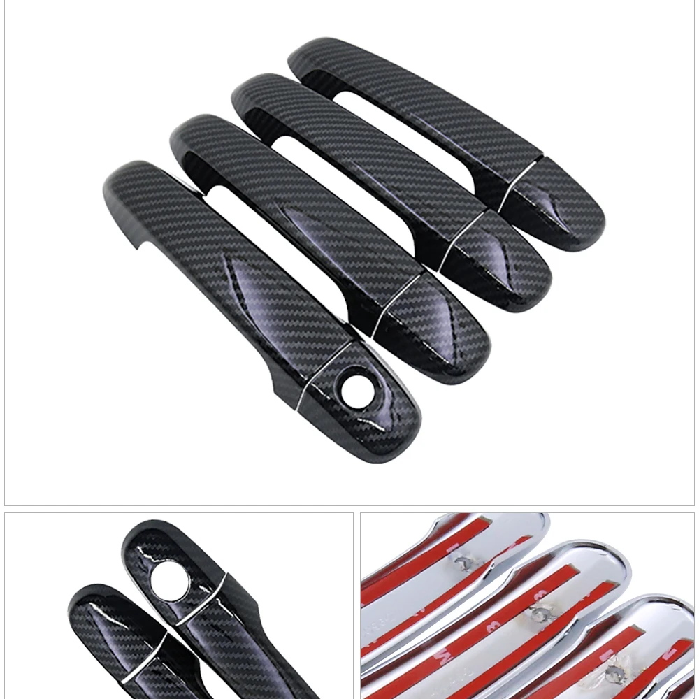 Gloss Black Carbon Fiber Car Door Handles Cover for Toyota Auris E180 Hatchback (AU) Scion iM 2013~2018 Accessories Cap 2014 | Автомобили