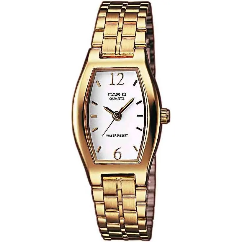 Casio LTP-1281PG-7A классические женские часы в форме бочки | Наручные
