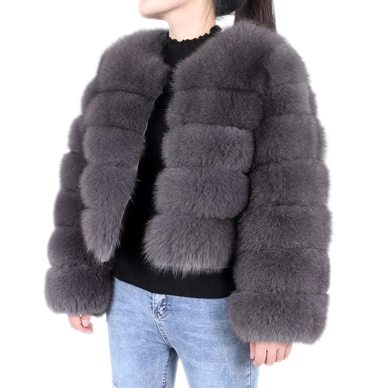 Women's Winter Coats 2022 Fashion New Natural Real Fox Fur Coat Women Coat Vest Jackets Clothes Sleeve Removal enlarge