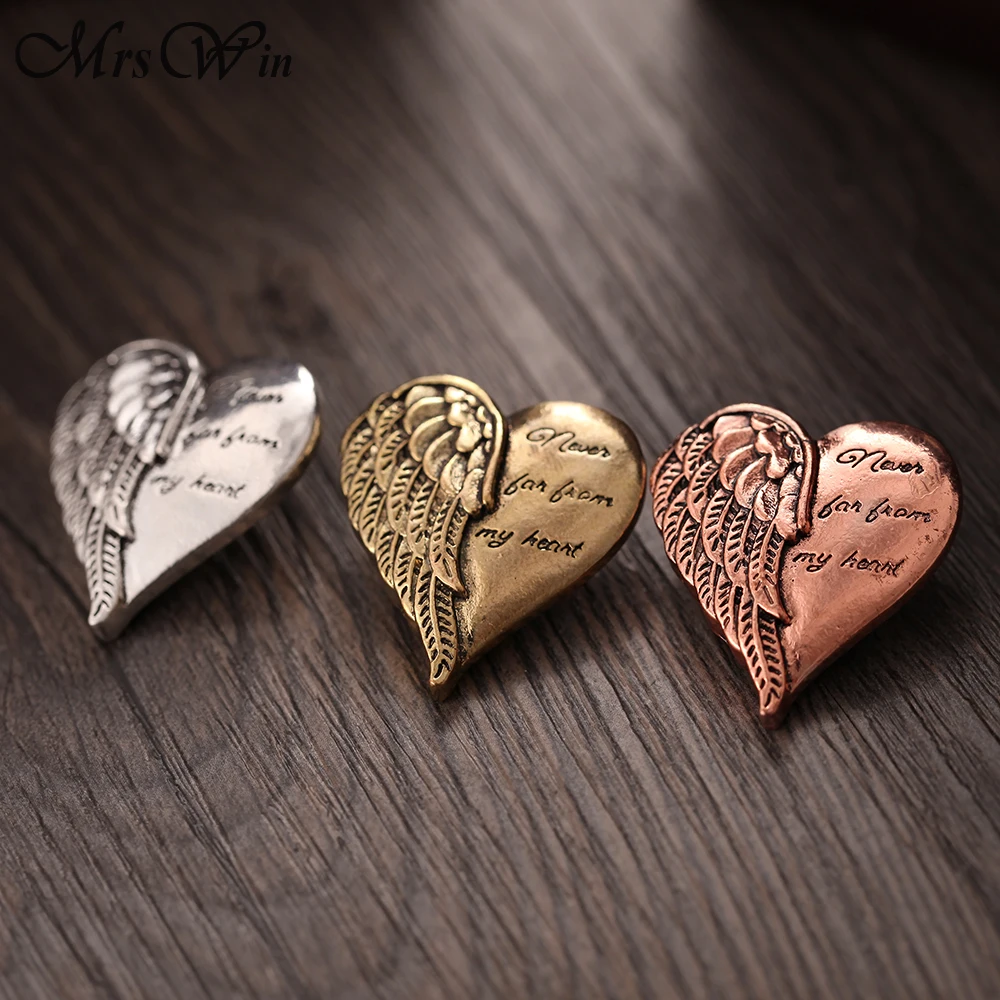 6 шт./лот новинка ювелирное изделие с кнопками ангельские крылья сердце 18 мм