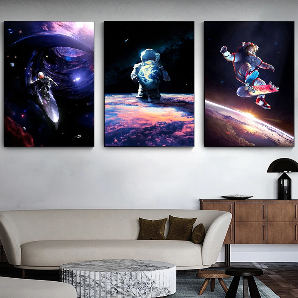 

Abstract Landscape Animal Wall Art Canvas Painting NordicTiger Lion Fox Posters and Prints Wall Pictures for Living Room Decor