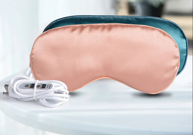 Шелковая маска для глаз с электрическим подогревом usb-разъемом | Красота и