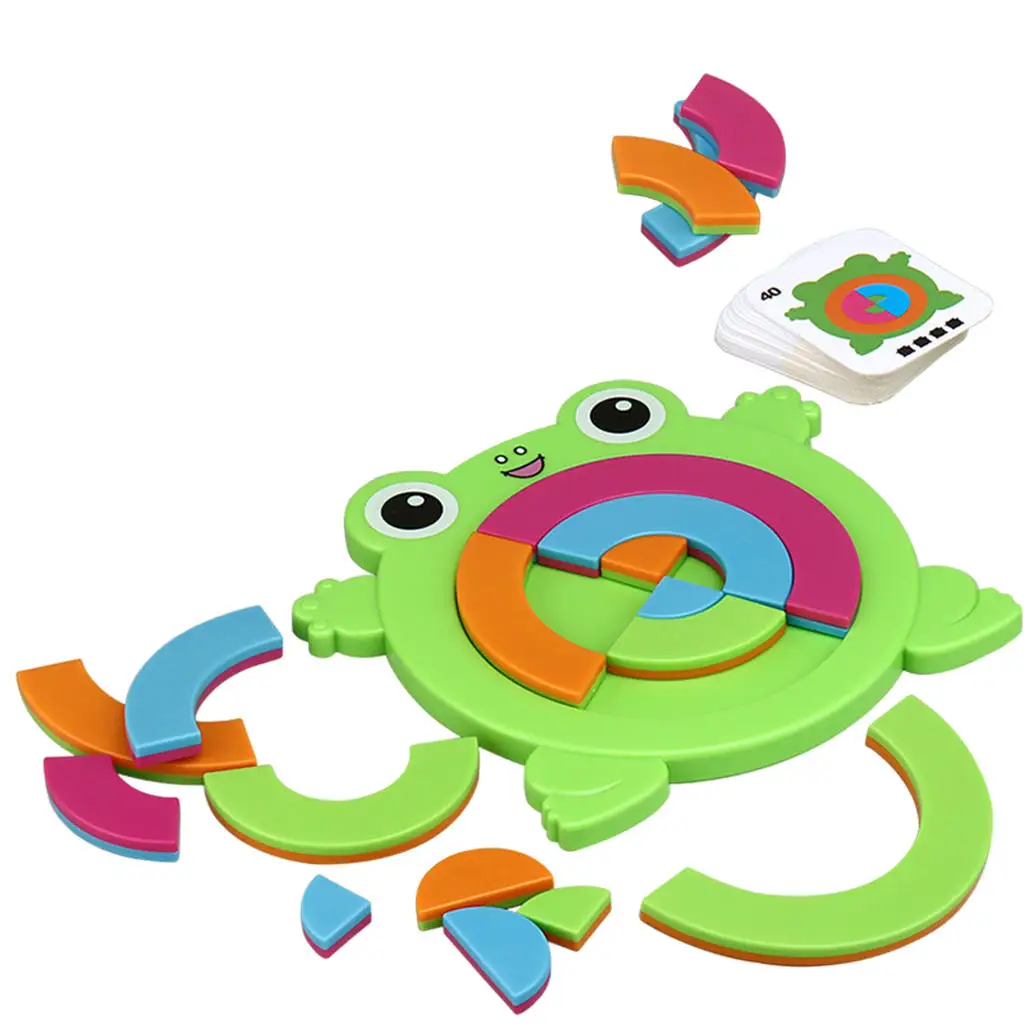 

Frog Shapes Matching Block Puzzle DIY Logical Learning Development