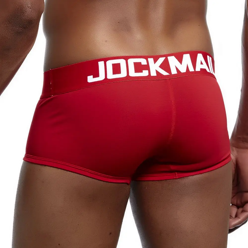 JOCKMAIL, Брендовые мужские трусы, дышащие боксеры, хлопковое Мужское нижнее белье, u-образный выпуклый мешочек, сексуальные трусы с принтом листьев, домашняя одежда, шорты