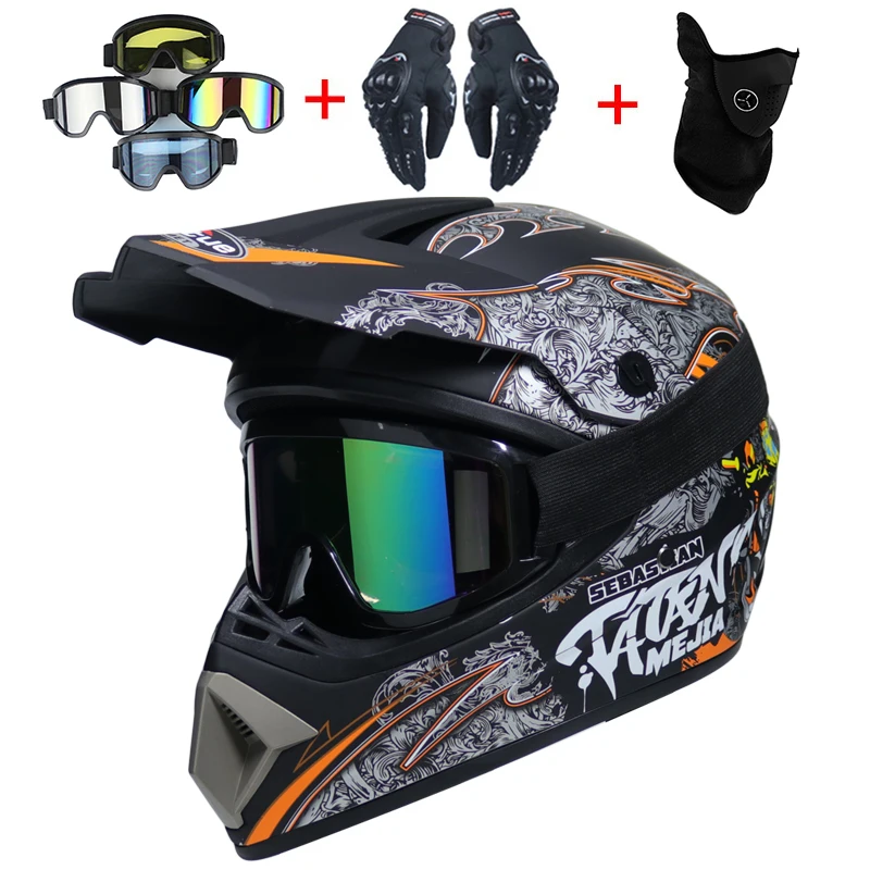 

New Style Motorcycle Racing Helmet Off-road Full Face Motorcycle Helmet Dirt Bike Atv Helmet Downhill Mountain Helmet Casco Moto