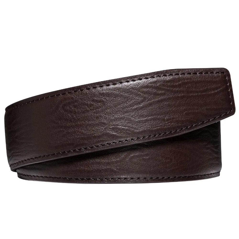 3,5 см ремень из натуральной коровьей кожи без пряжки, высокое качество, Сменный ремень для автоматической пряжки, ремни с трещоткой, коричневый, синий, черный