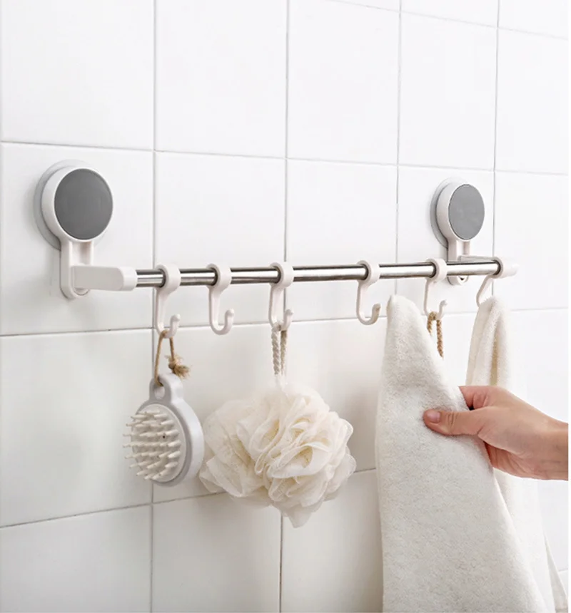 Настенная вешалка с крючками для окон и ванной комнаты кухонные крючки ткани