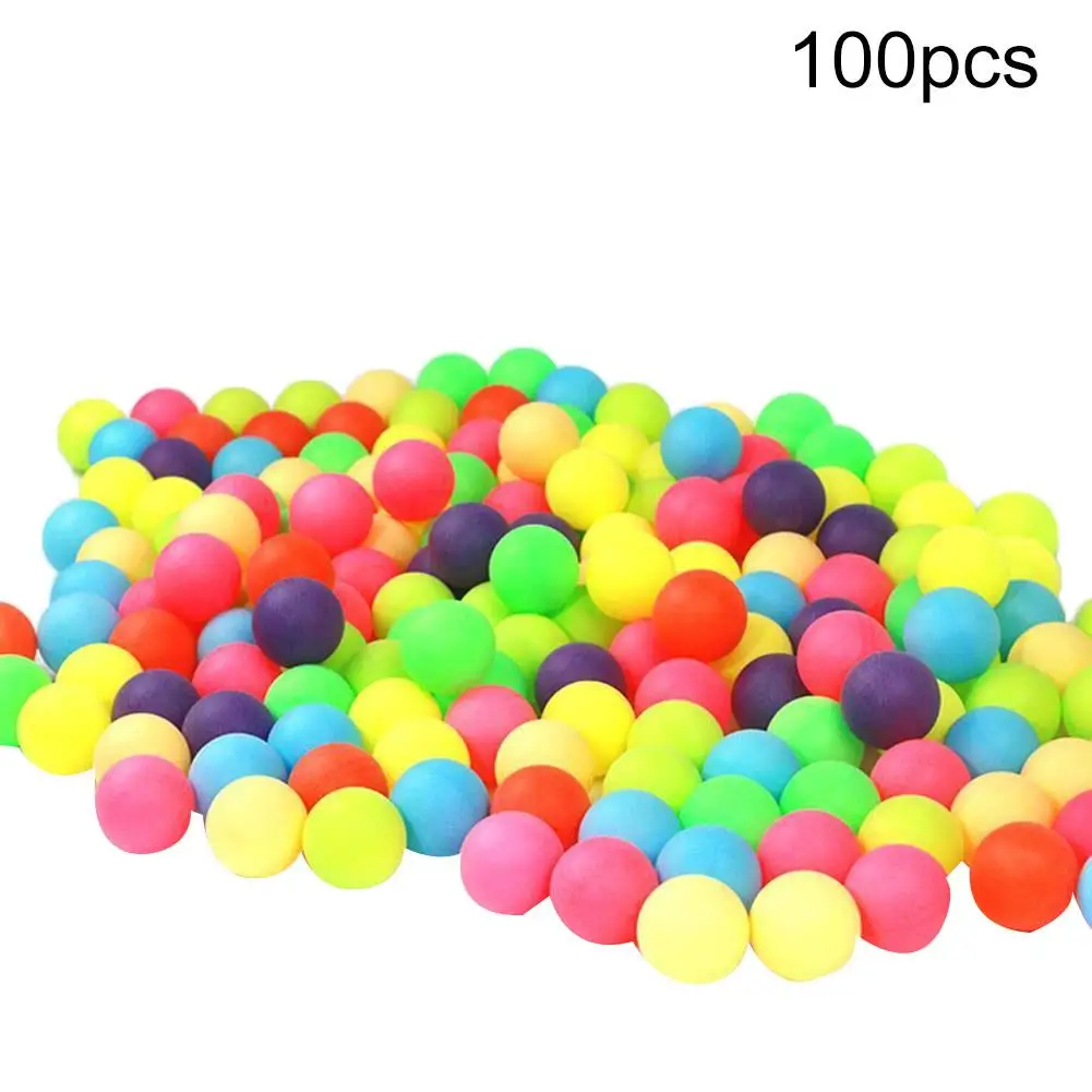 

Разноцветные мячи для пинг-понга, 100 шт./упак., развлекательный тренировочный мяч для настольного тенниса, разные цвета для игр в пинг-понг