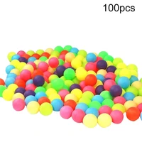 100pcspack colorful pingpong balls entertainment table tennis training ball mixed colors for game pingpong balls table tennis t