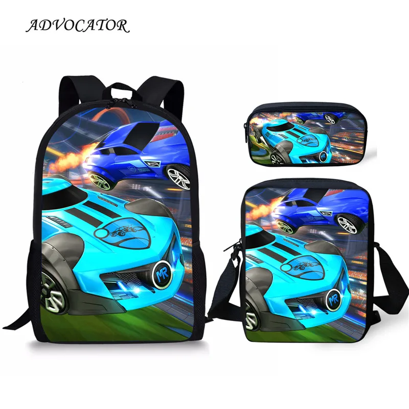 Fashion New Women Backpack Wheels Racing Car Design Teenager Students School Bag Boys Large Capacity Shoulders Travel Bag Plecak
