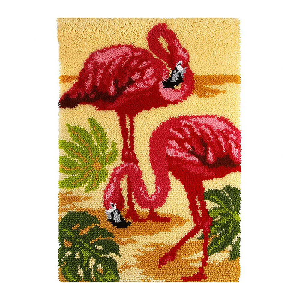 Крюк с защелкой ковер комплекты Фламинго Сделай Сам вышивка крючок для вышивания