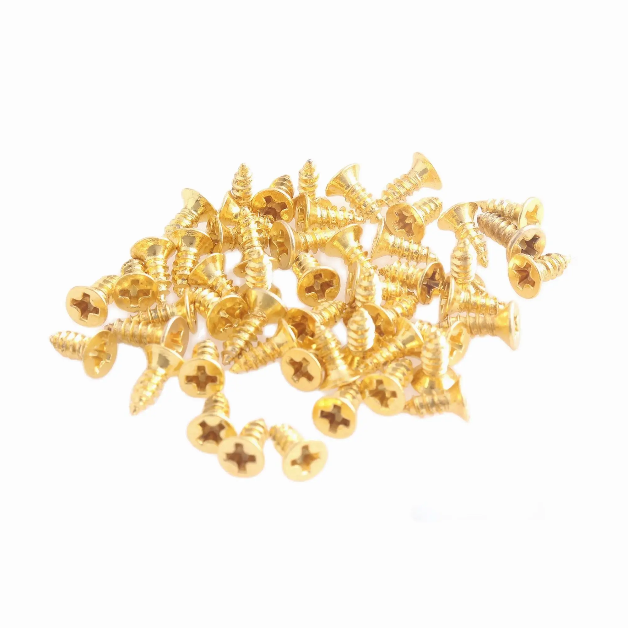 5*8mm iron gold Self Tapping Wood Screw high quality counter sunk flat head metal wood Chipboard screw