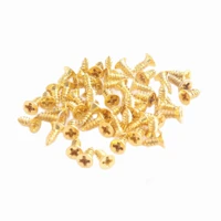 58mm iron gold self tapping wood screw high quality counter sunk flat head metal wood chipboard screw