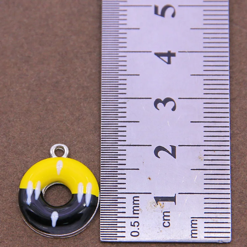 6 шт. Подвески в виде пончиков для изготовления ювелирных изделий подвеска из