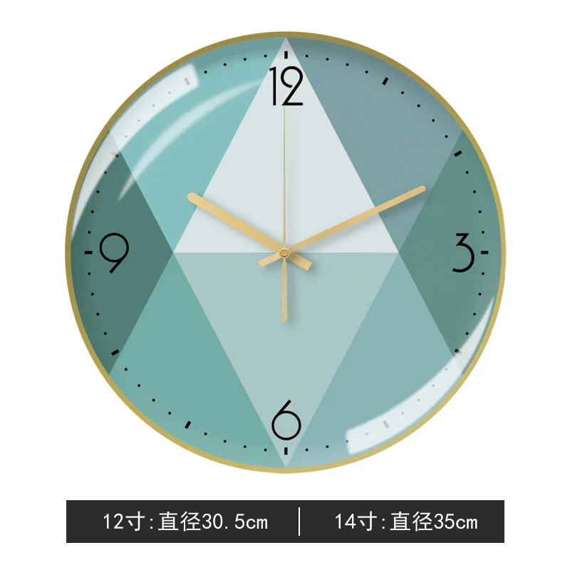 Скандинавские настенные часы Металлические золотые механизм креативные