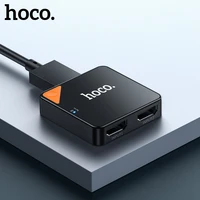 hoco 4k 60hz hdmi compatible splitter switch 1x22x1 hdr hdmi compatible audio adapter hdmi switcher 2 in 1 out for ps4 tv box